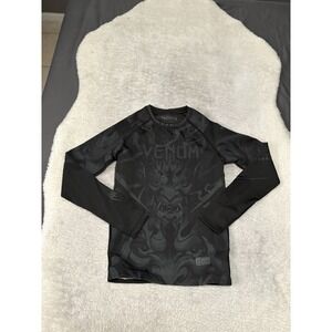 Venum Jiu Jitsu Compression Rash Guard Shirt Men Medium UFC MMA BJJ Fight